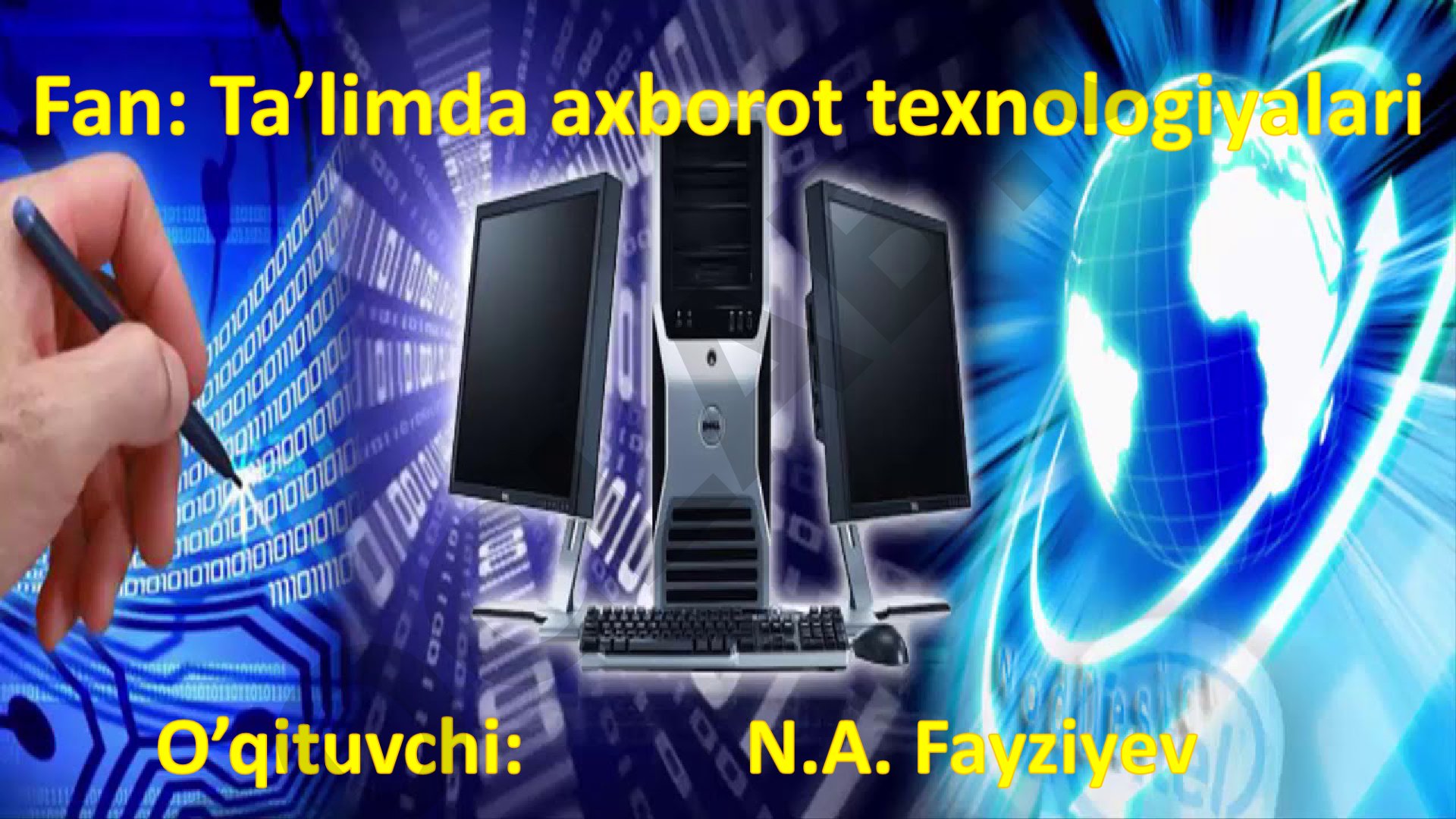 Matnli ma'lumotlarni yaratish va qayta ishlashning dasturiy vositalar