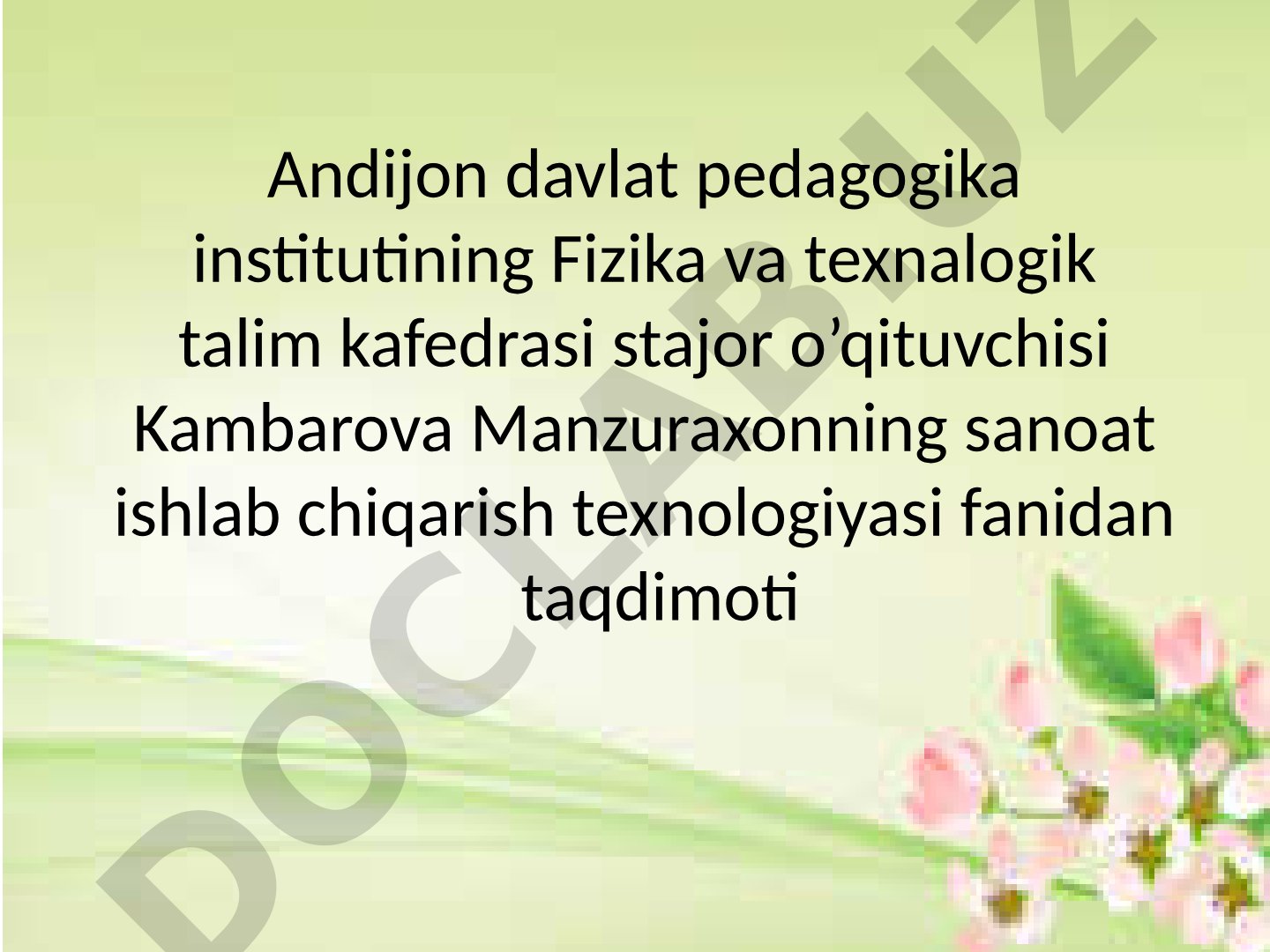Tikuvchilik jihozlari haqida umumiy ma’lumot