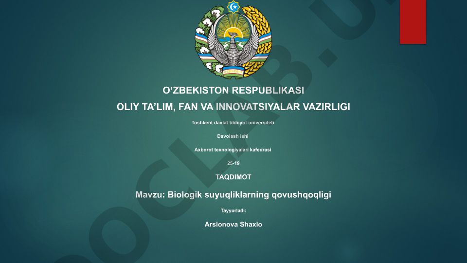 Biologik suyuqliklarning qovushqoqligi