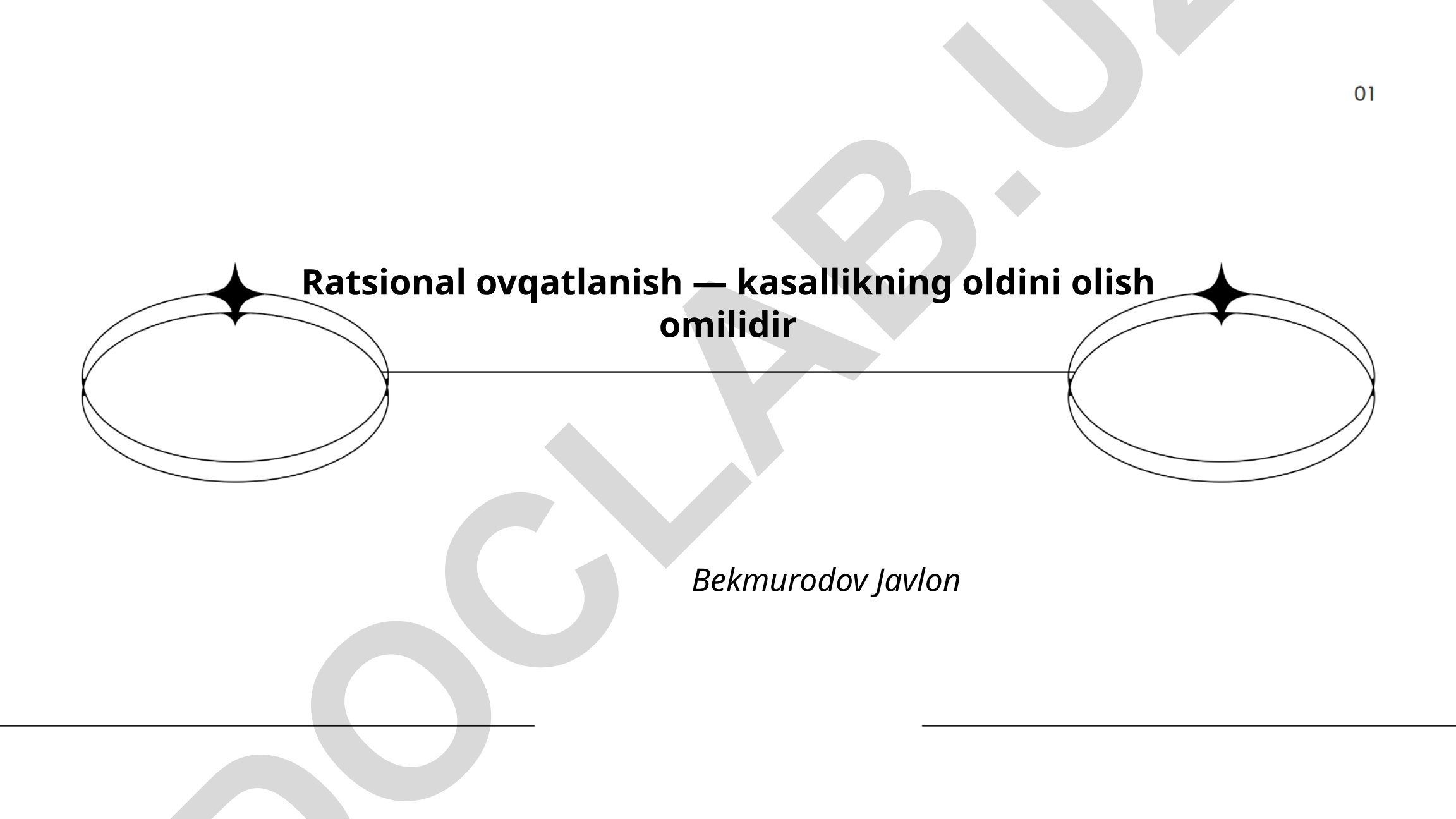 Ratsional ovqatlanishning asosiy tamoyillari va salomatlik