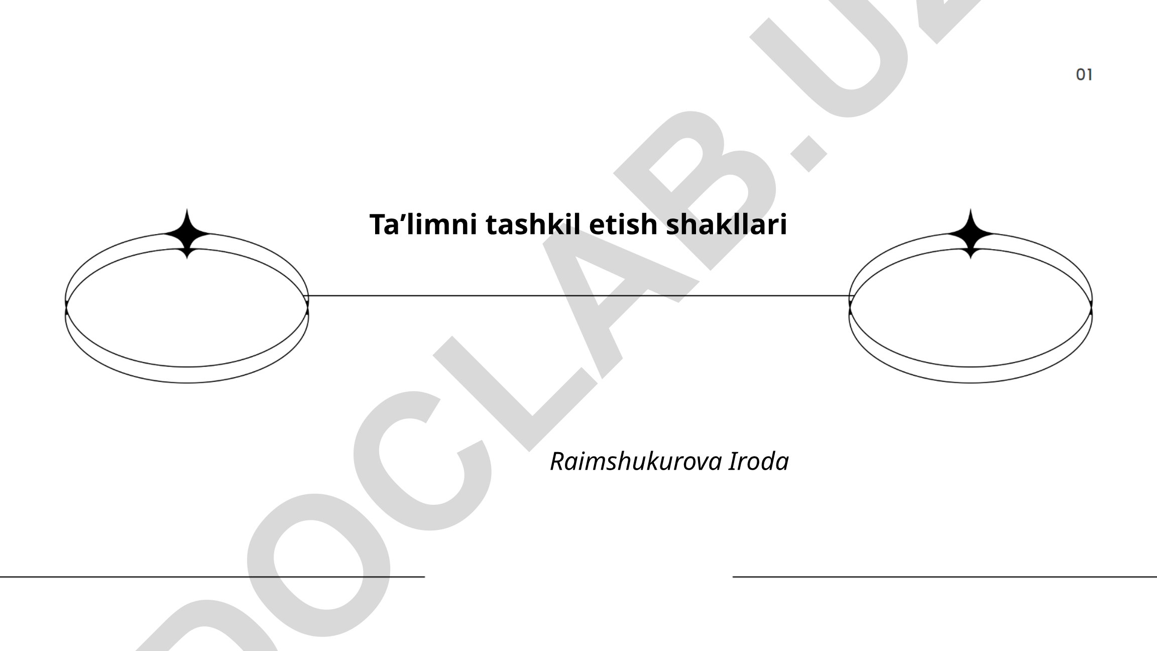 Taʼlimni tashkil etish shakllari