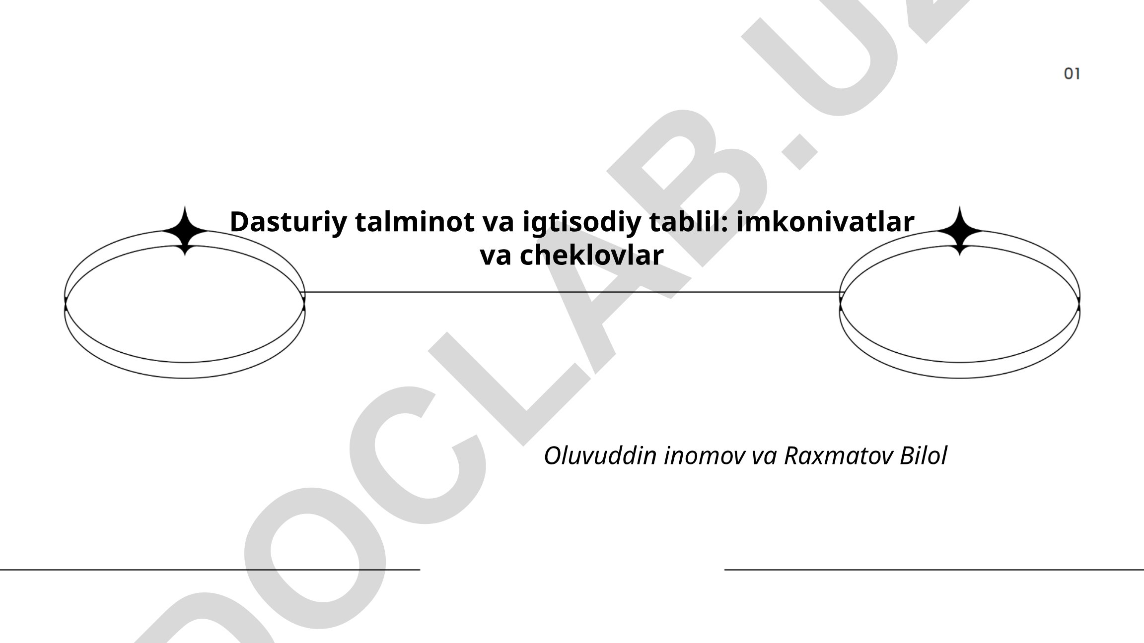 Dasturiy ta'minot va iqtisodiy tahlil: imkoniyatlar va cheklovlar