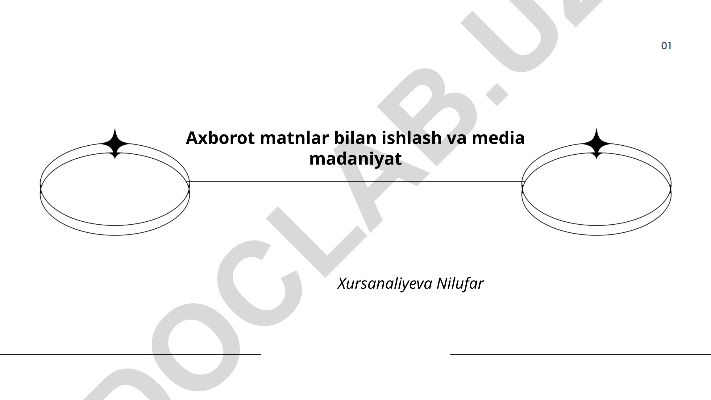 Axborot matnlar bilan ishlash va media madaniyat