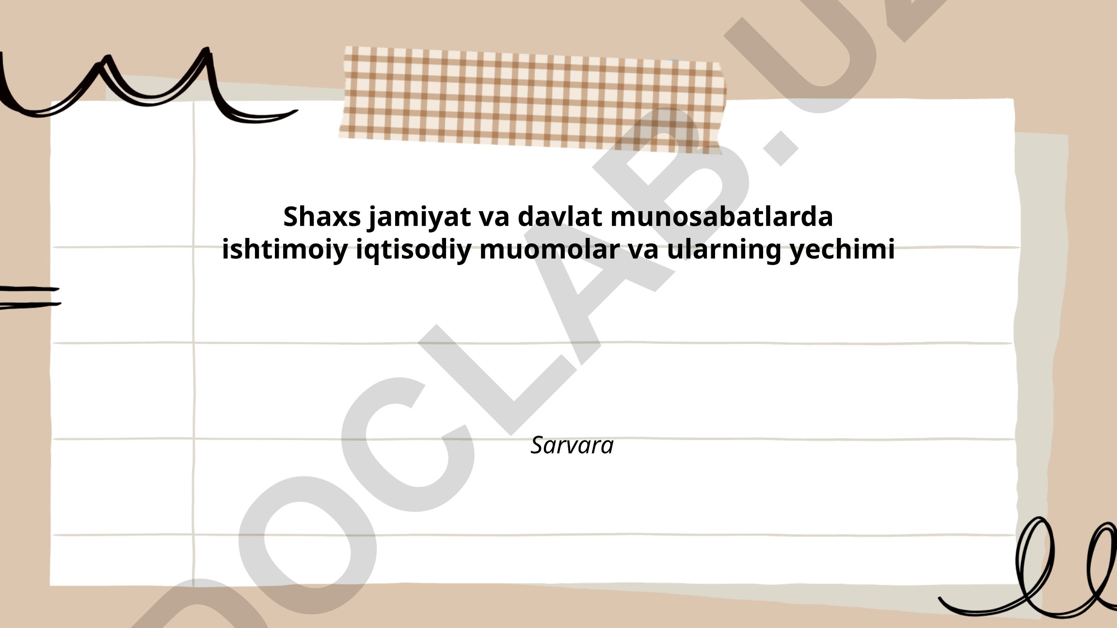 Jamiyatdagi iqtisodiy tengsizlik va ijtimoiy himoya muammolari