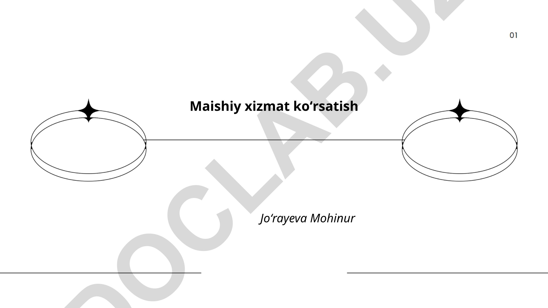 Maishiy xizmat ko'rsatish va uy dekoratsiyasi