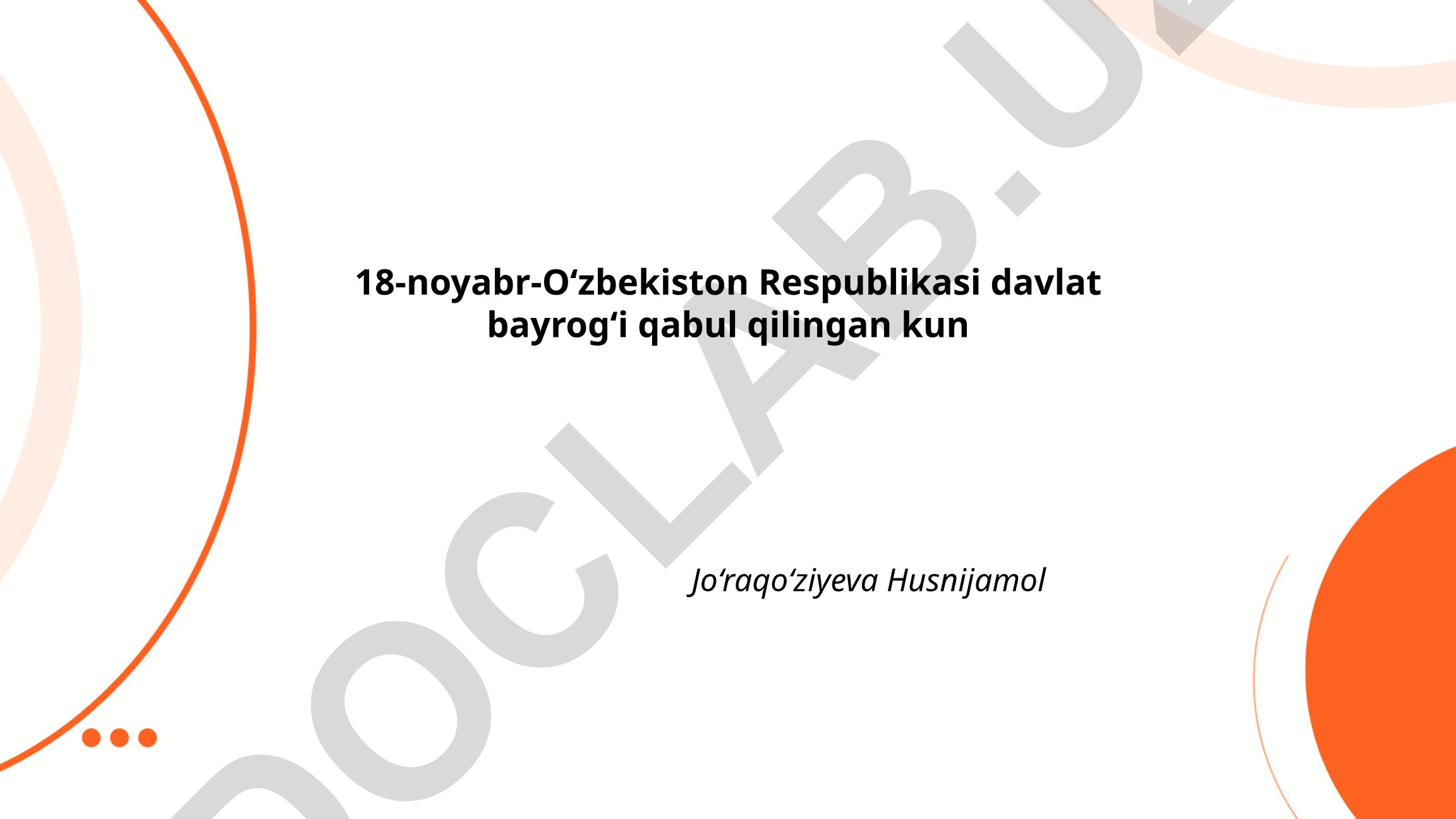 O'zbekiston Respublikasi davlat bayrog'i tarixi va ma'nosi