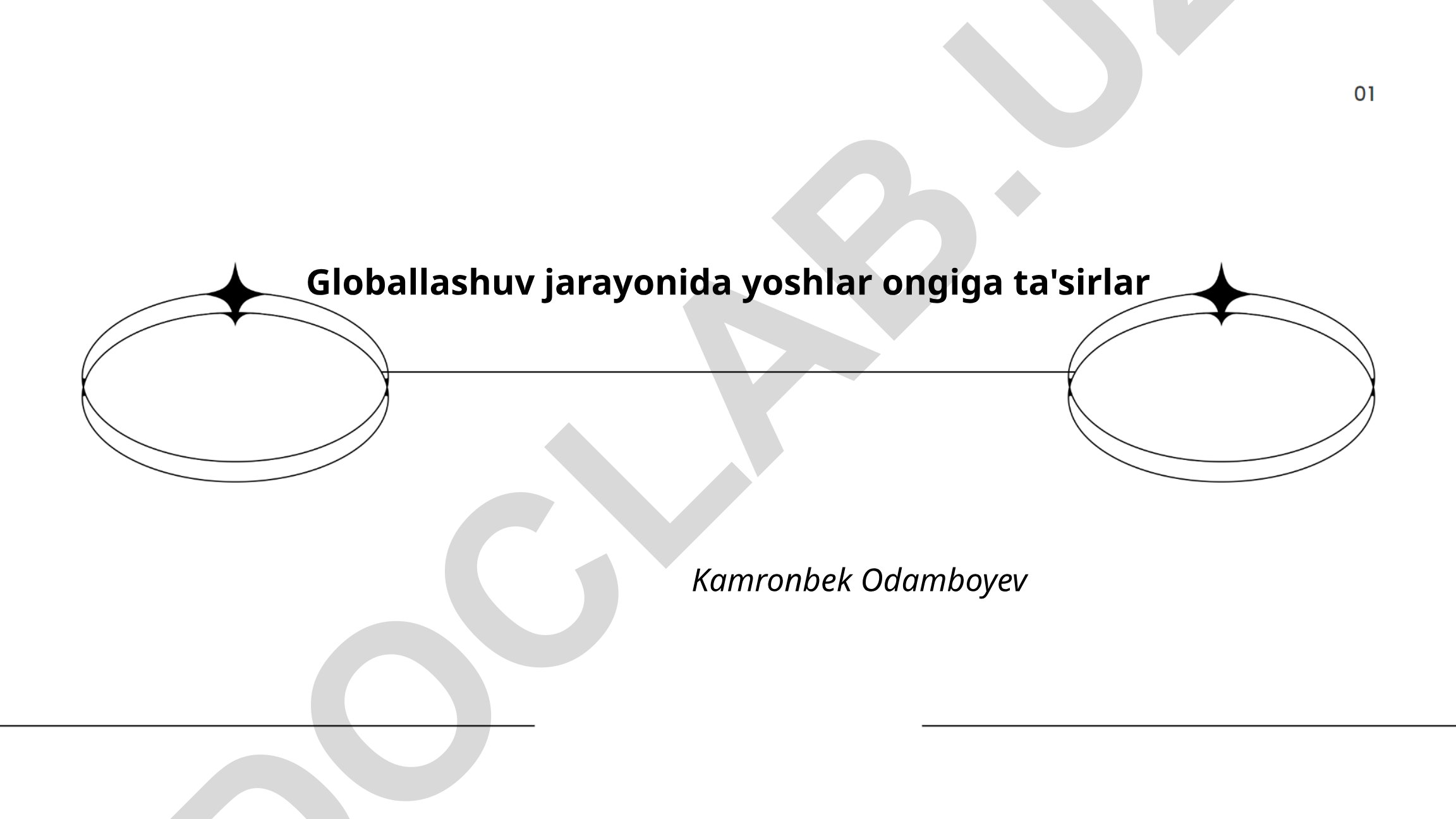 Globallashuv jarayonida yoshlar ongiga ta'sirlar