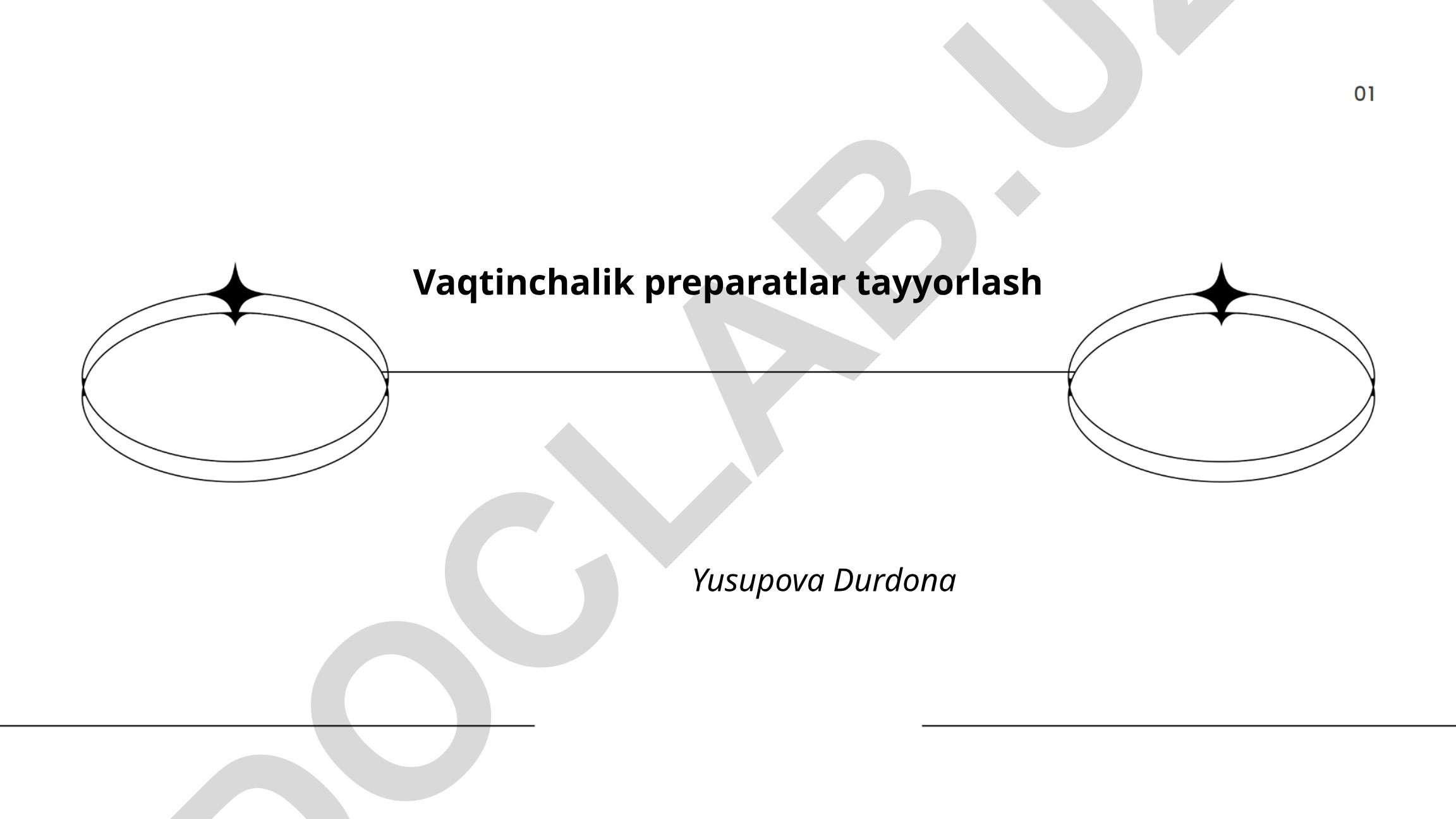 Vaqtinchalik preparatlar tayyorlash va dasturlash modullari