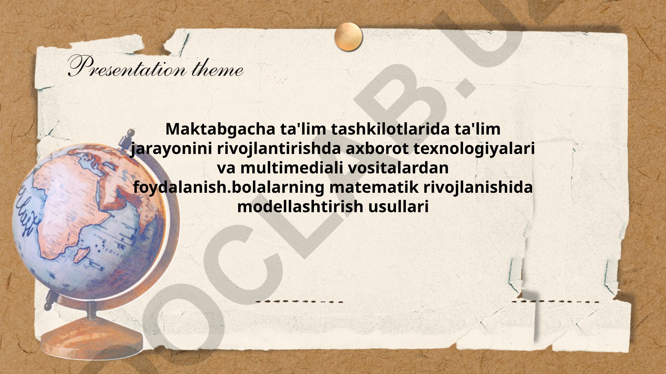 Maktabgacha ta'limda axborot texnologiyalari va bolalarning matematik rivojlanishi