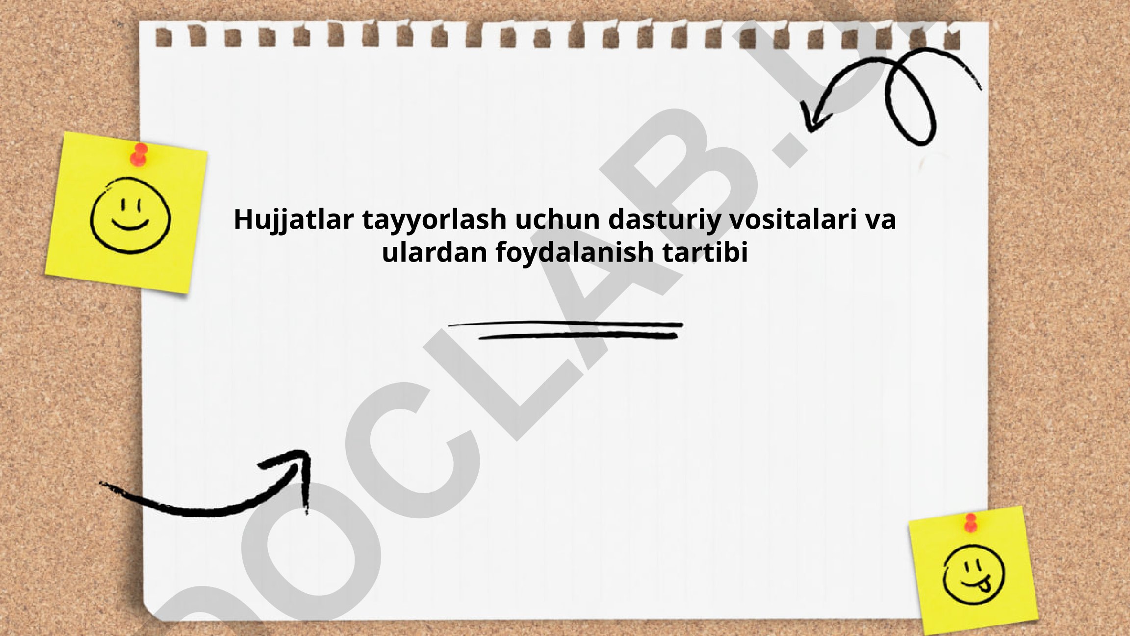 Hujjatlar tayyorlash dasturiy vositalari va ulardan foydalanish tartibi