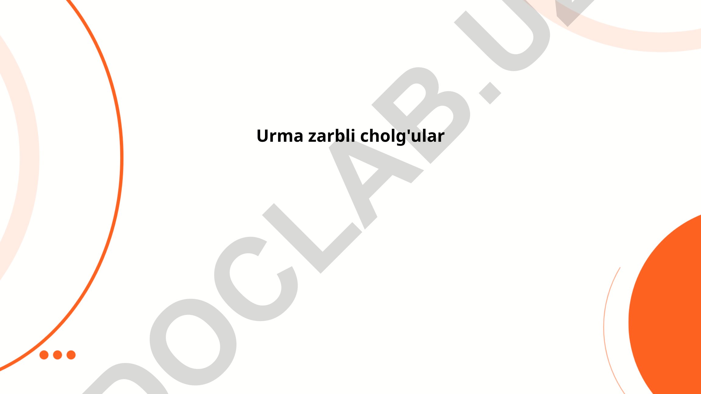 Urma zarbli cholg'ular tarixi va turlari