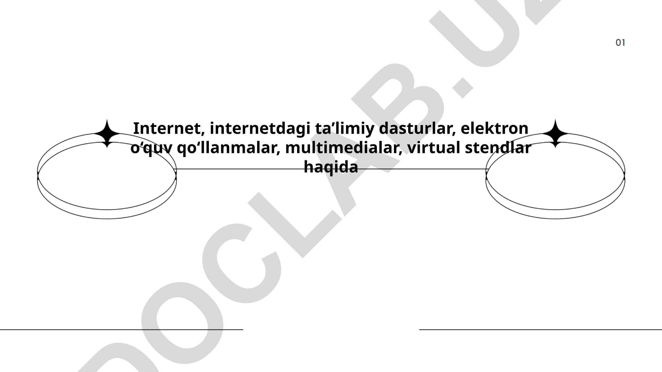 Internet va raqamli ta'lim resurslari