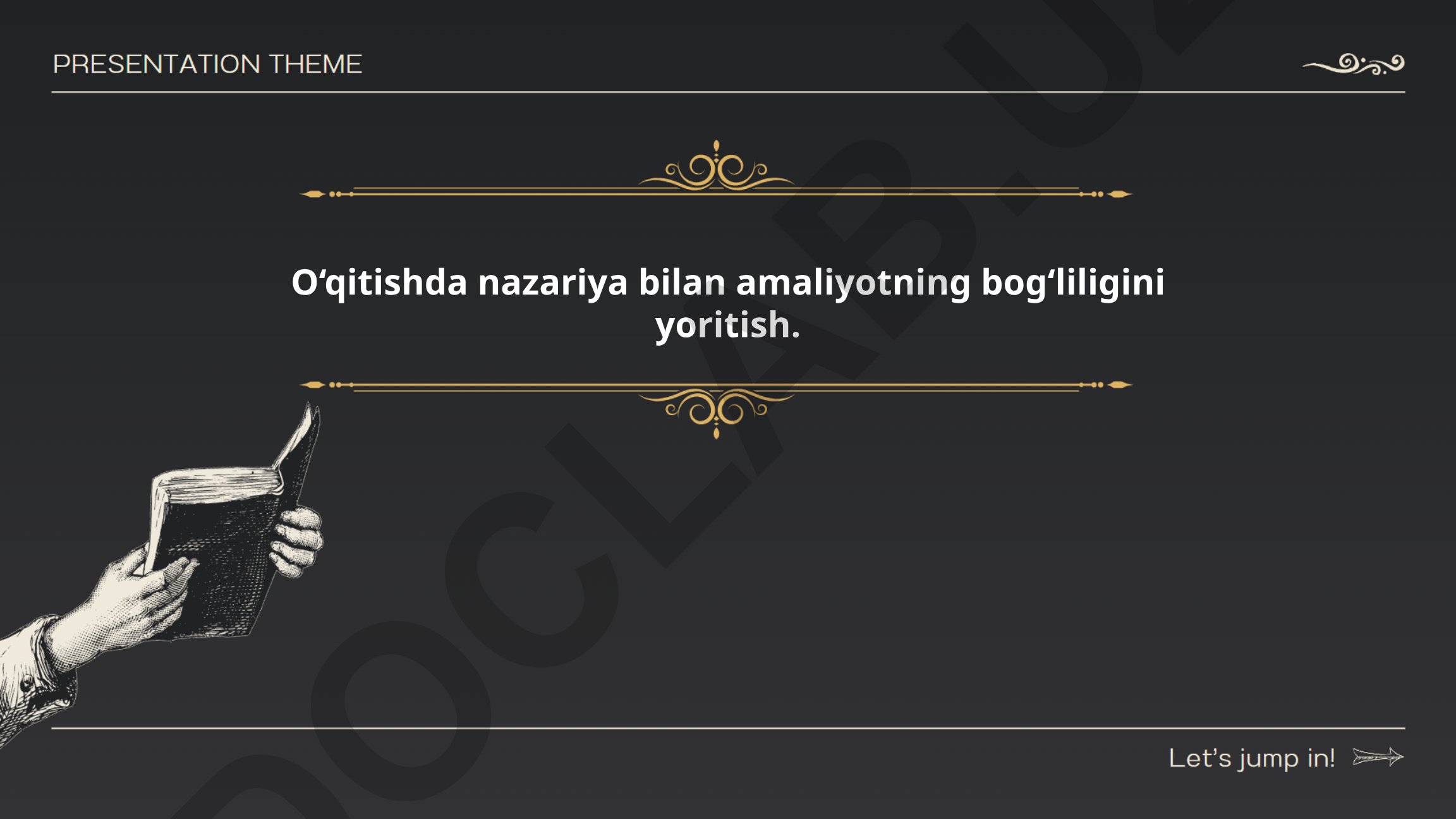 O‘qitishda nazariya bilan amaliyotning bog‘liligini yoritish