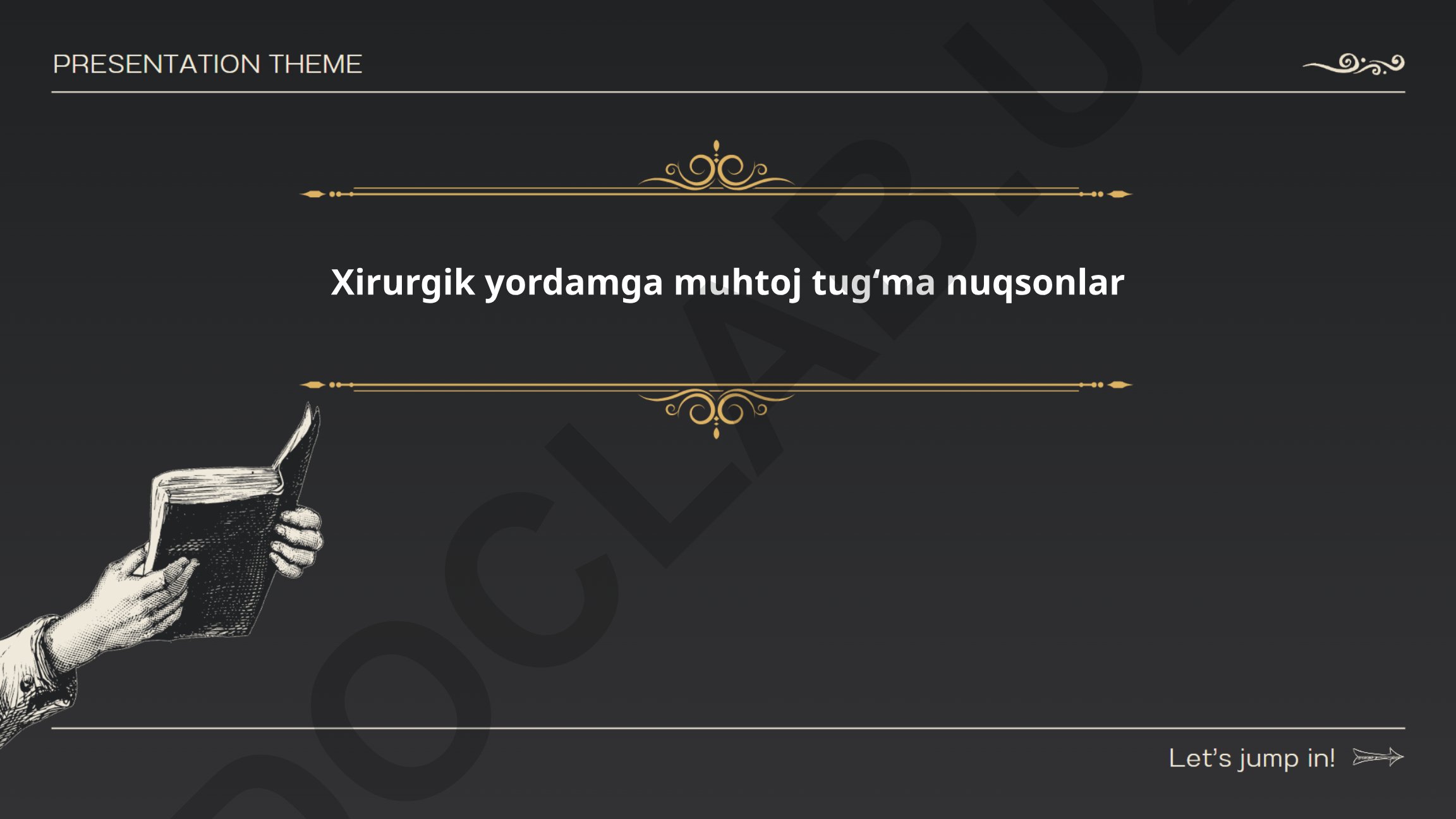 Xirurgik yordamga muhtoj tugʻma nuqsonlar
