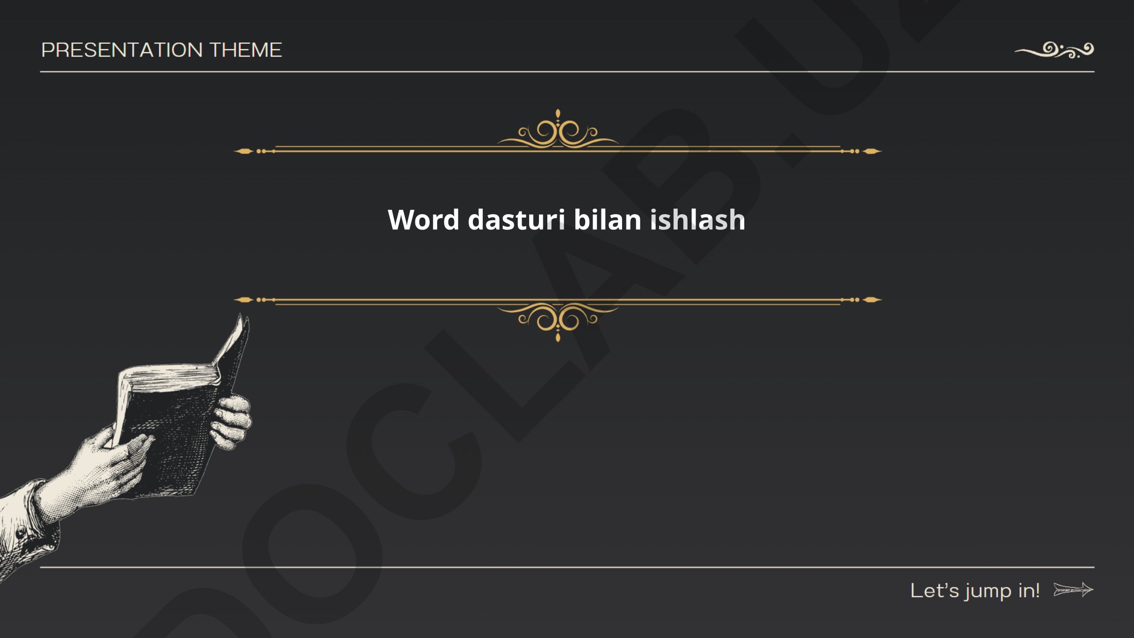 Word dasturi bilan ishlash