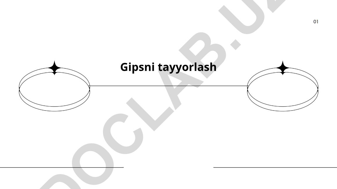 Gipsning tarkibi, xususiyatlari va tayyorlash texnologiyasi