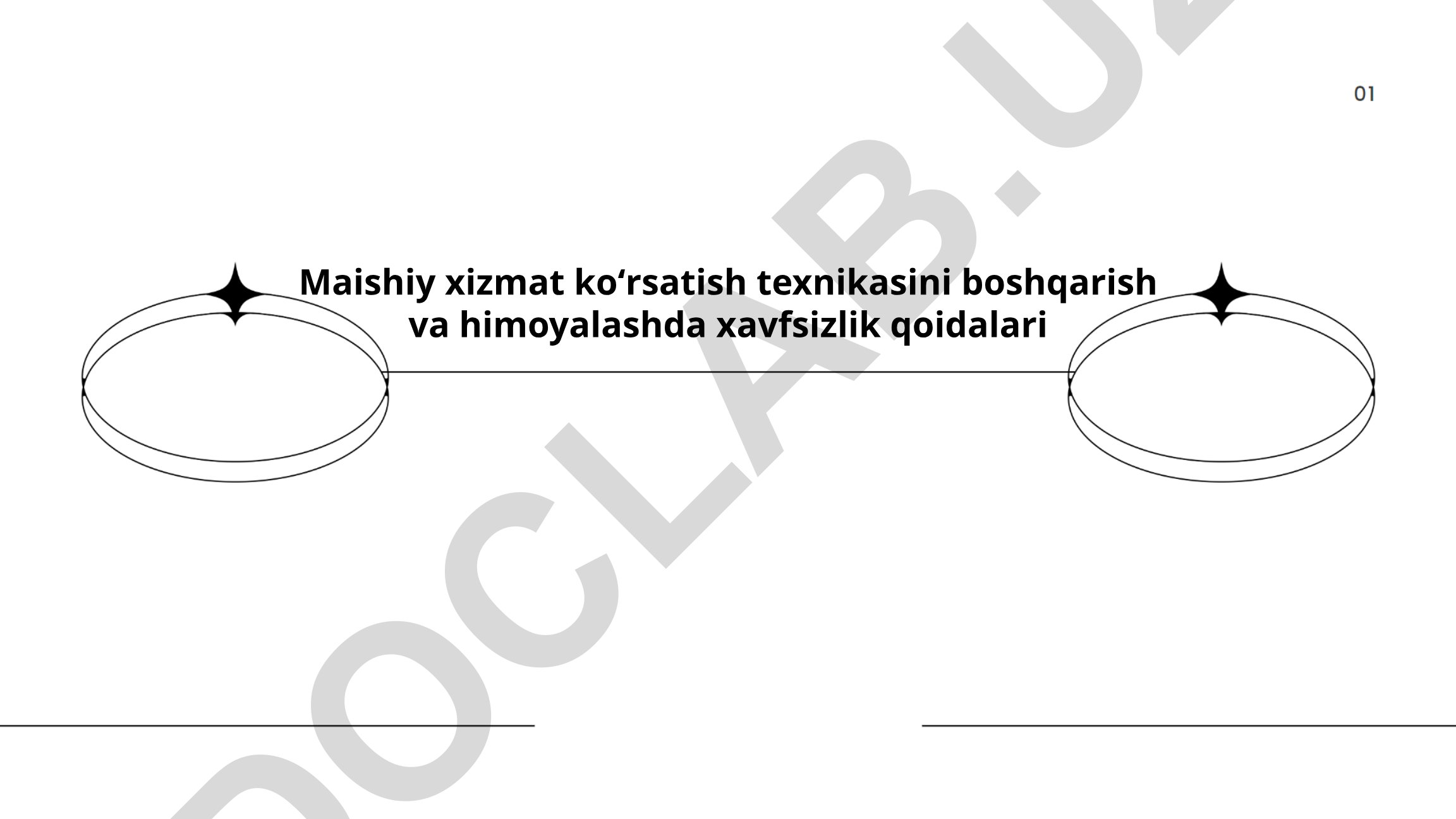 Maishiy xizmat koʻrsatish texnikasini boshqarish va himoyalashda xavfsizlik qoidalari