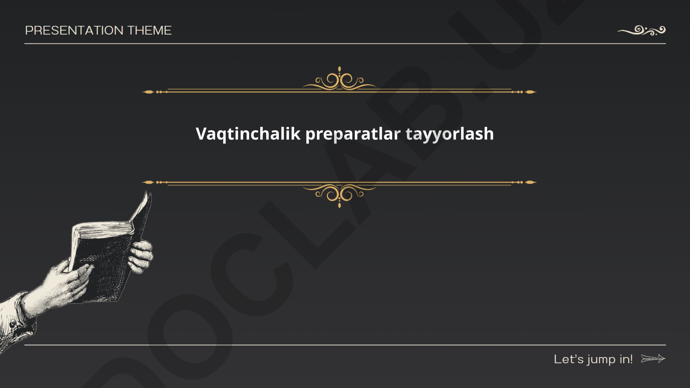 Vaqtinchalik preparatlar tayyorlash