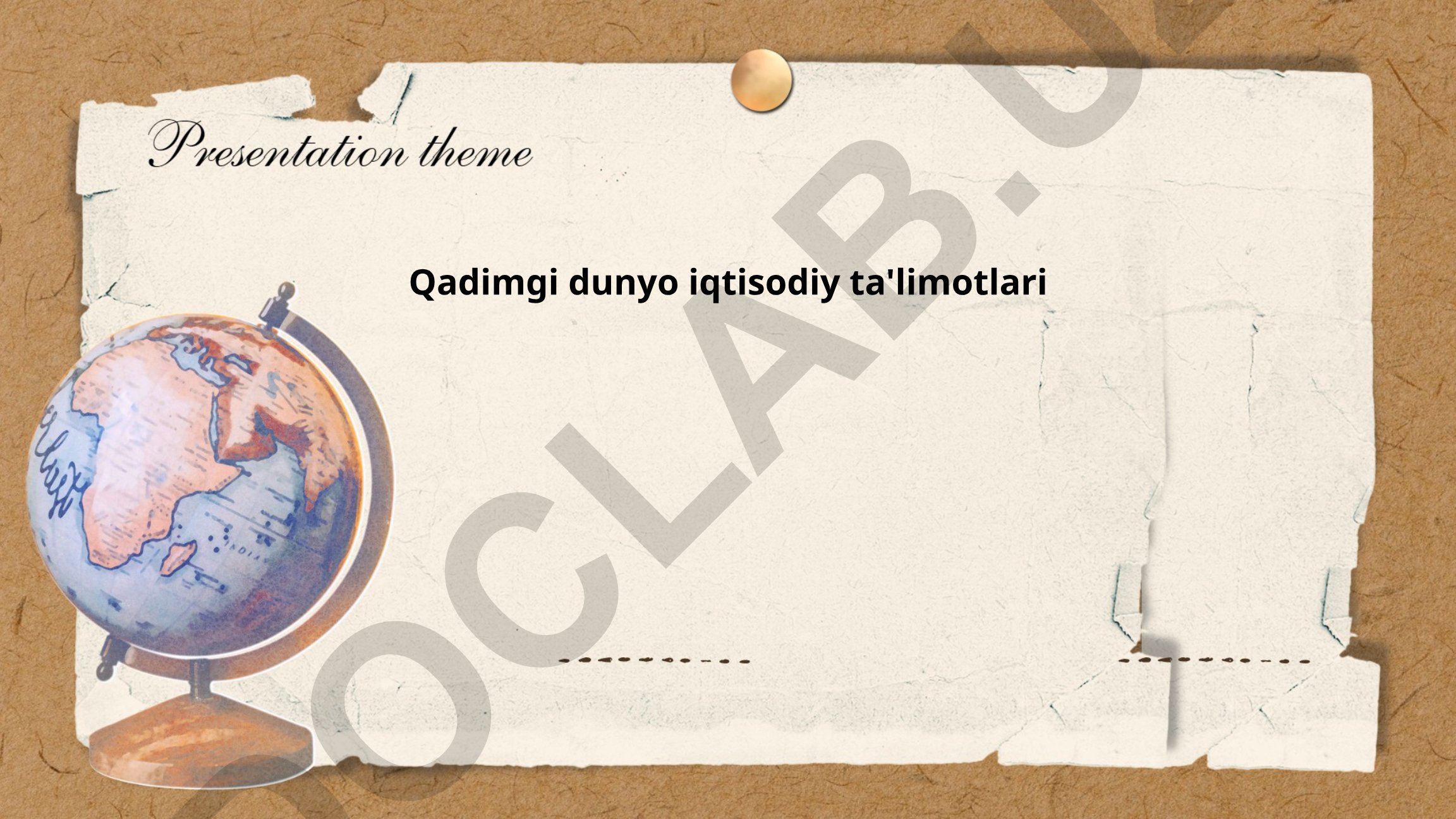 Qadimgi dunyo iqtisodiy ta'limotlari