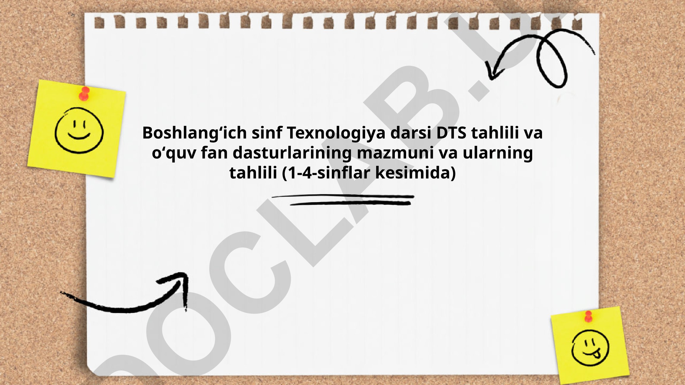 Boshlangʻich sinf Texnologiya darsi DTS tahlili va oʻquv fan dasturlarining mazmuni va ularning tahlili (1-4-sinflar kesimida)