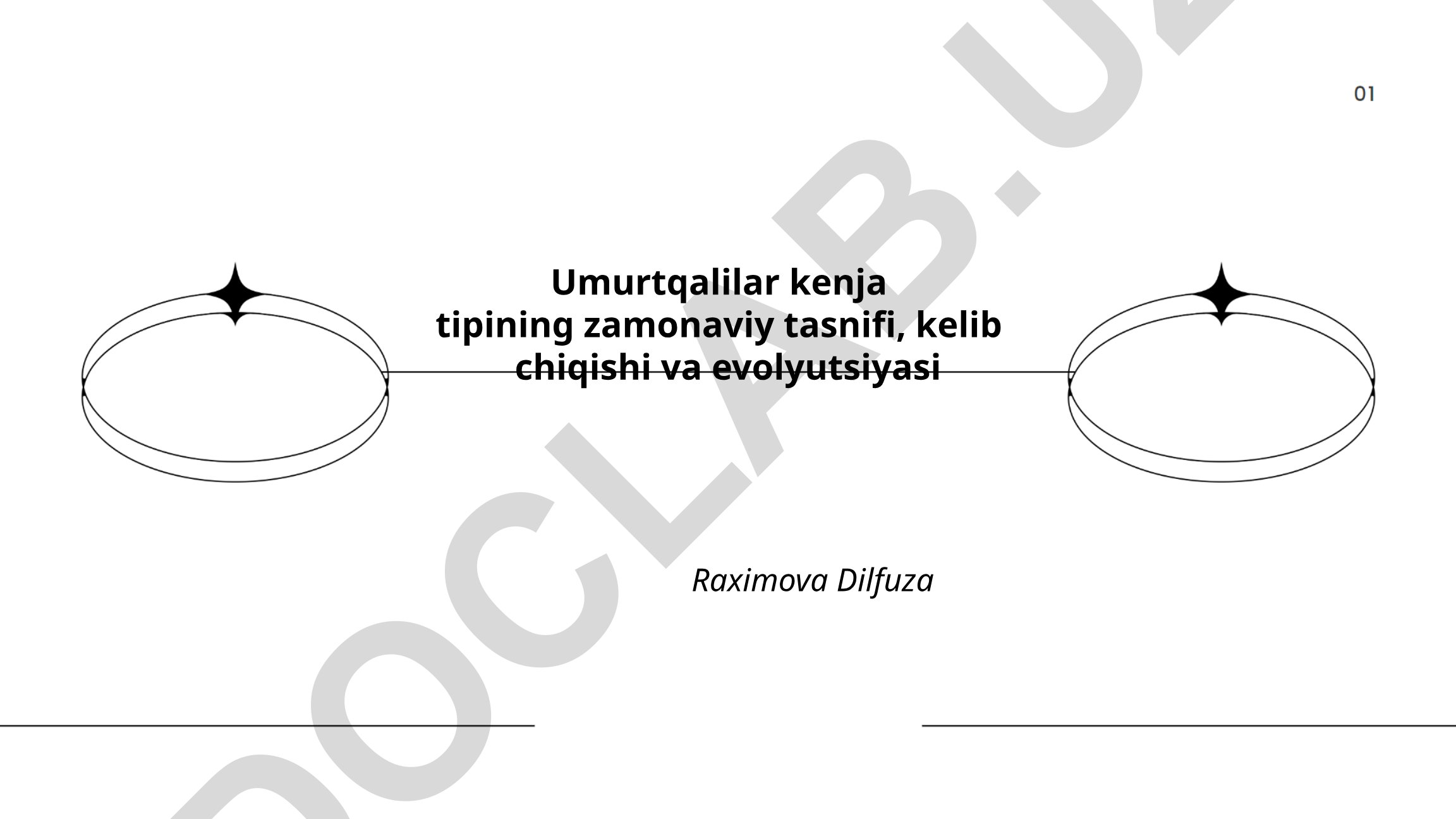 Umurtqalilar kenja tipining zamonaviy tasnifi, kelib chiqishi va evolyutsiyasi