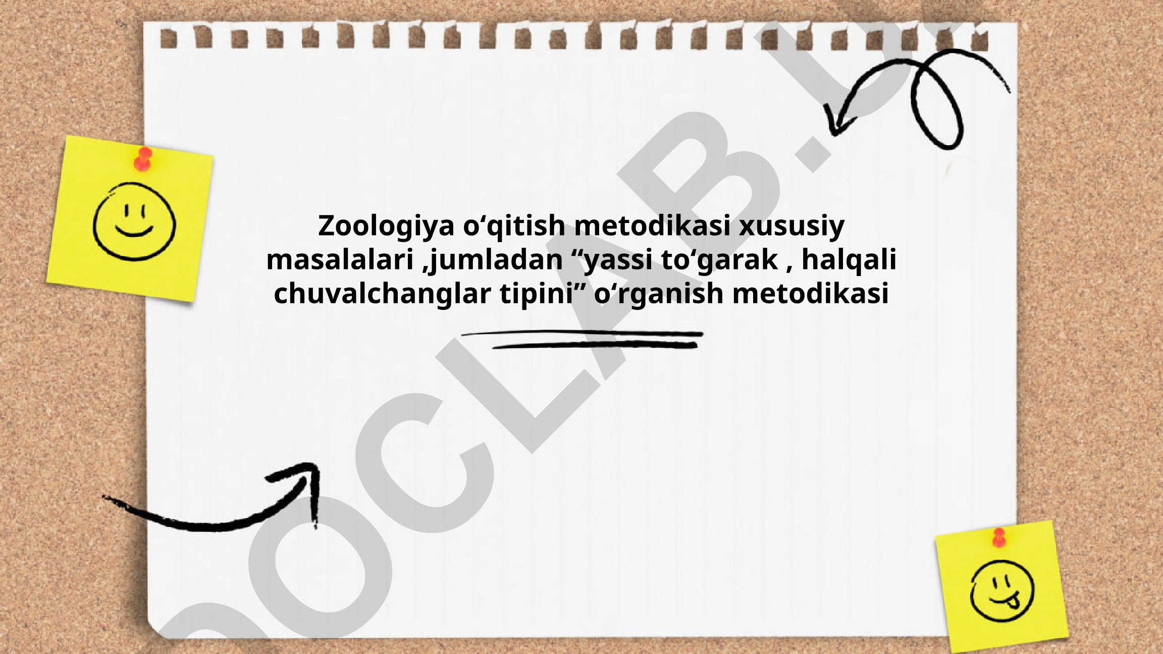Zoologiya oʻqitish metodikasi xususiy masalalari