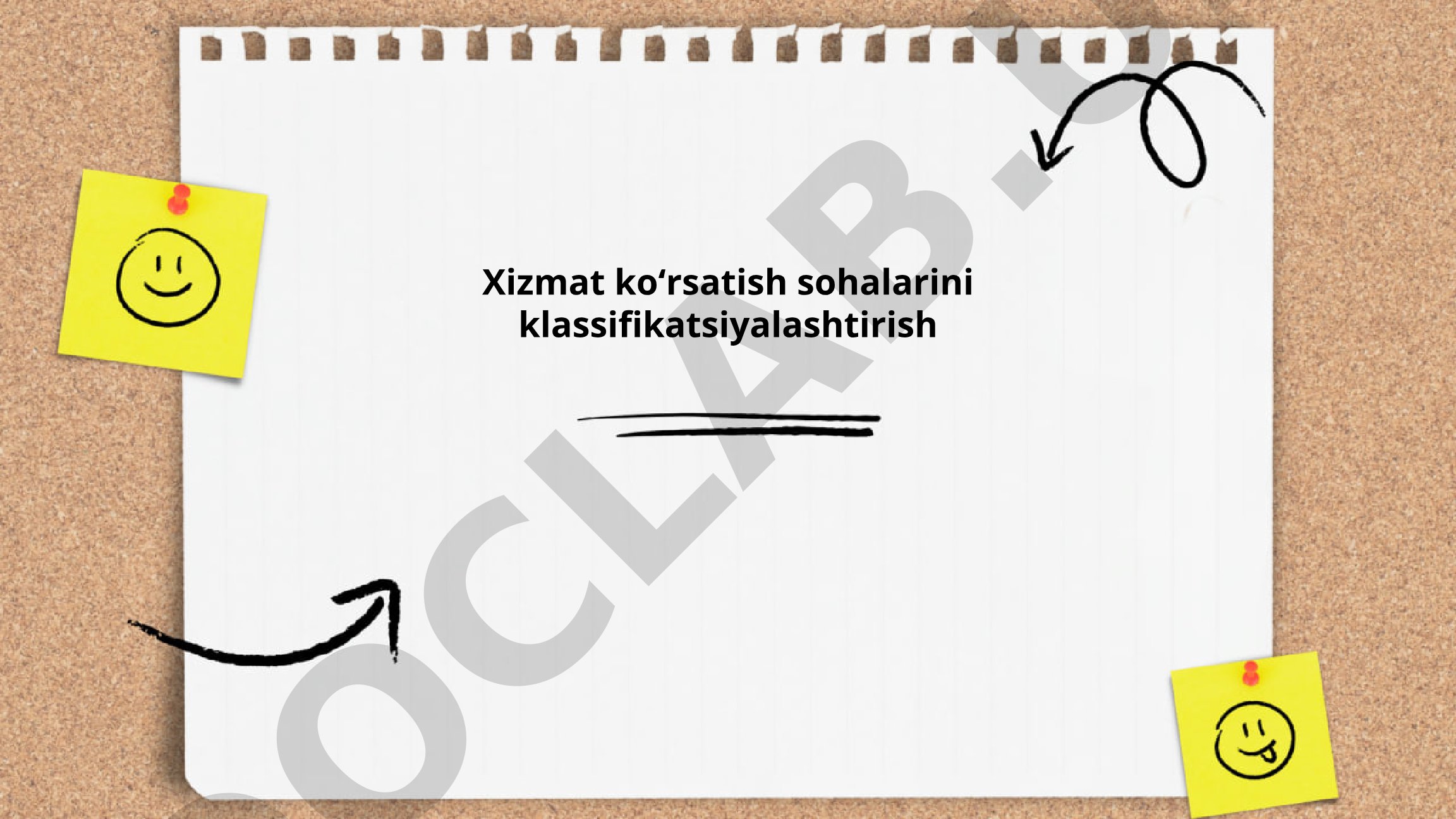 Xizmat koʻrsatish sohalarini klassifikatsiyalashtirish