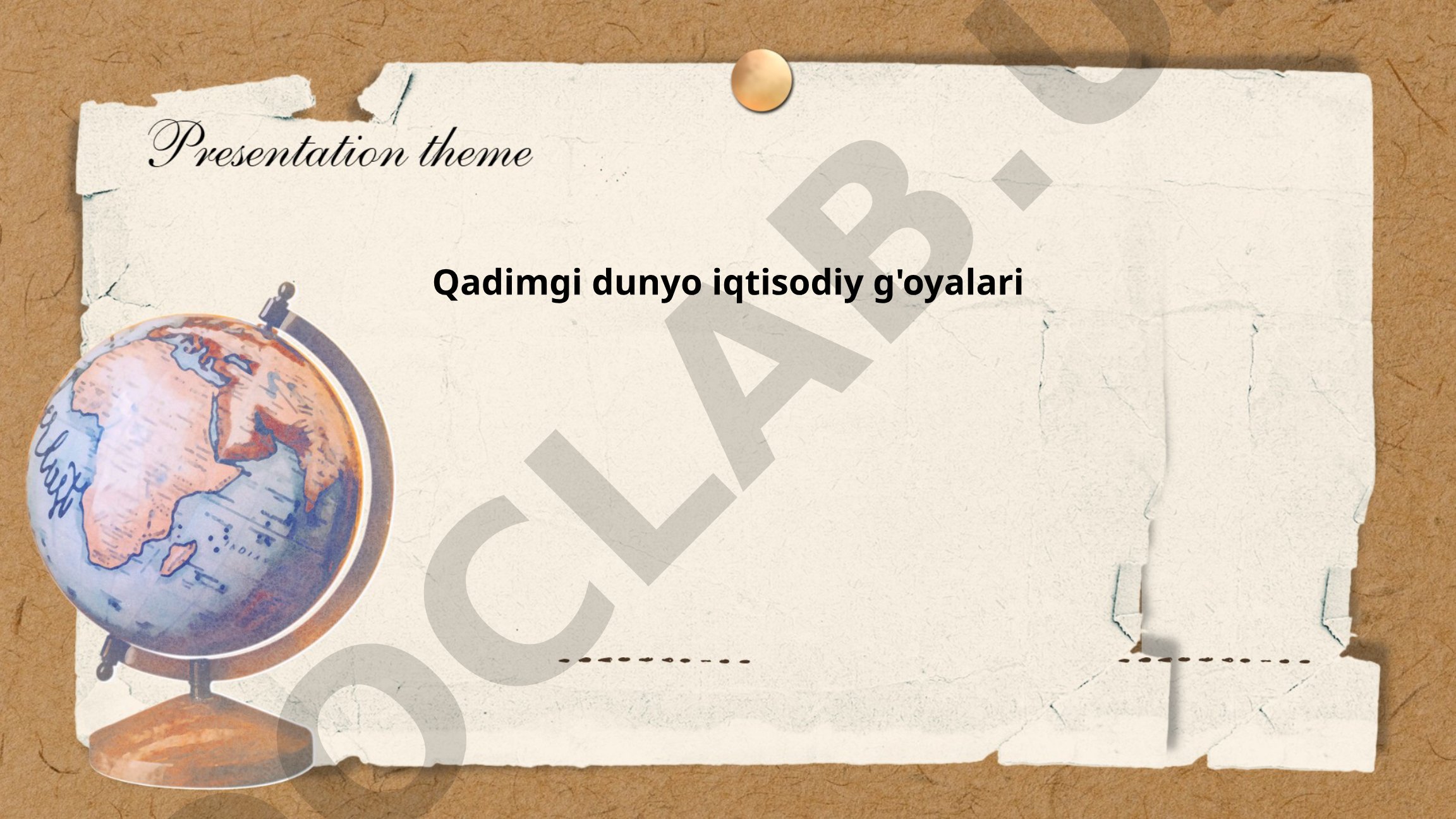 Qadimgi dunyo iqtisodiy g'oyalari