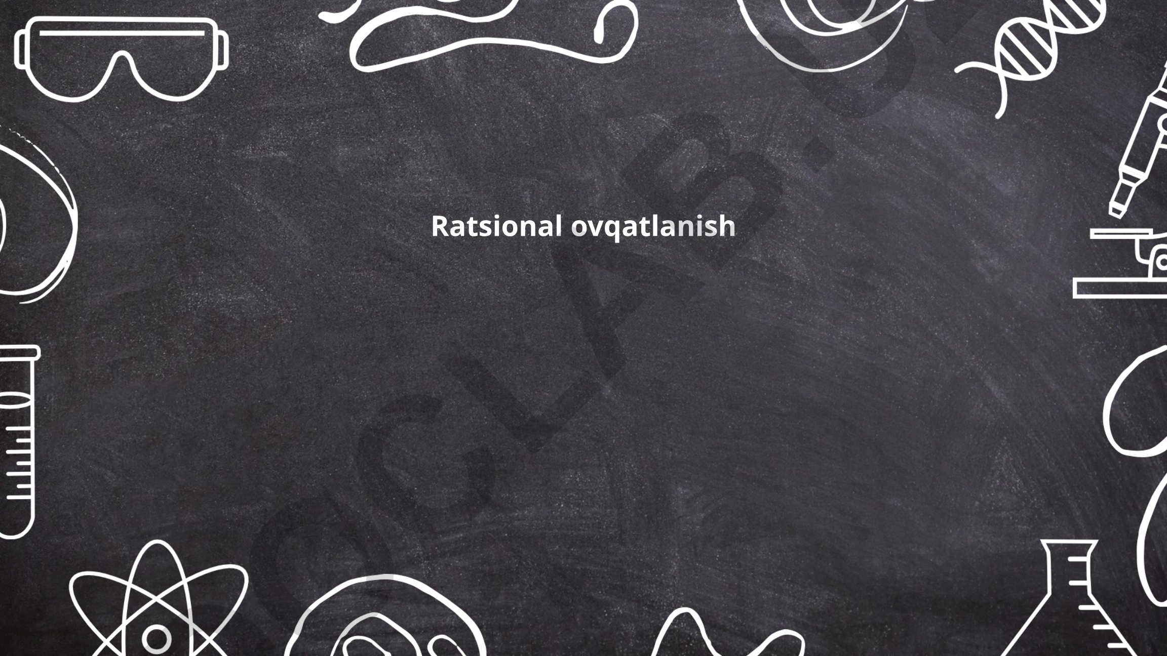 Ratsional ovqatlanish
