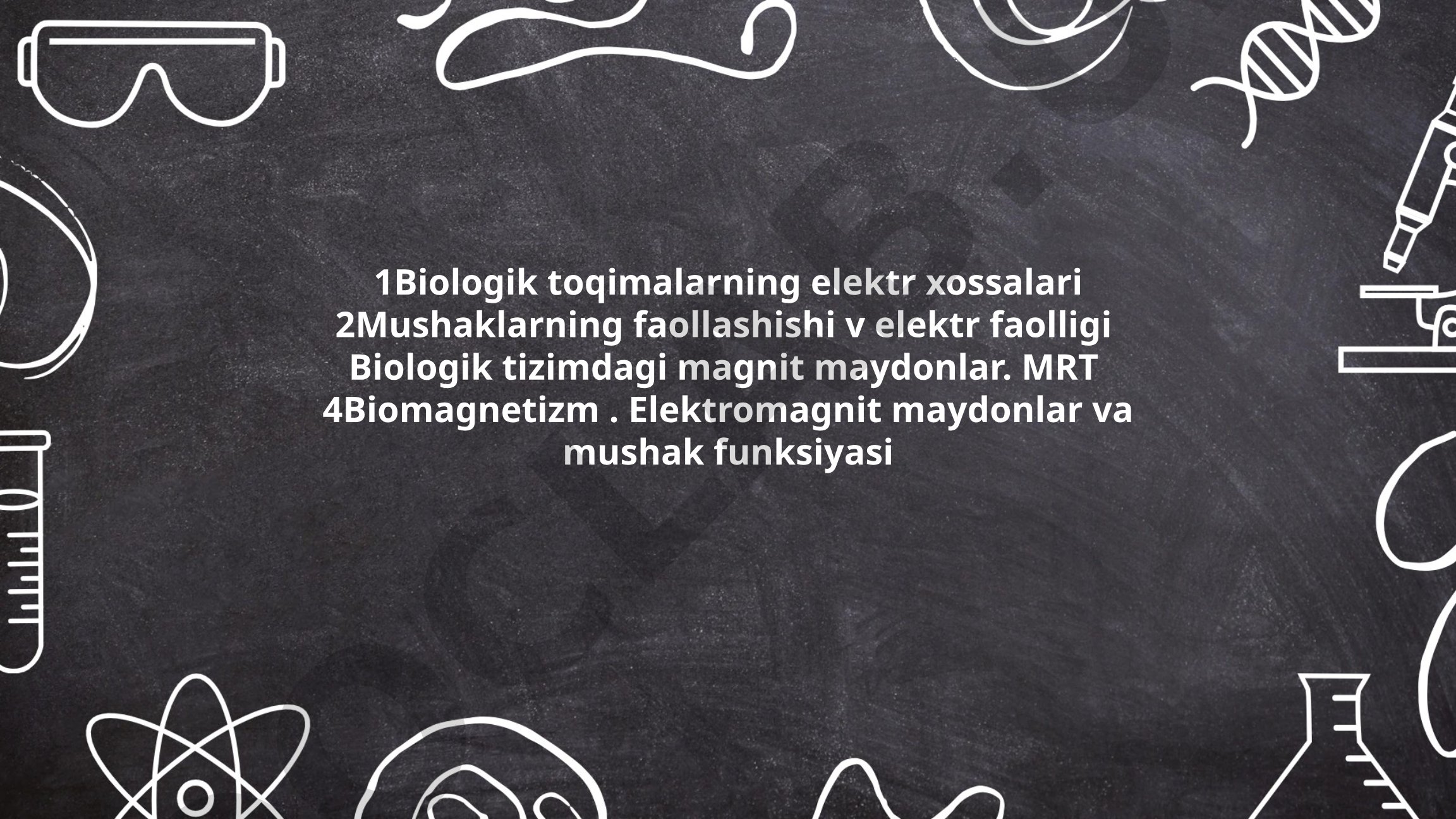 Biologik to'qimalarning elektr xossalari