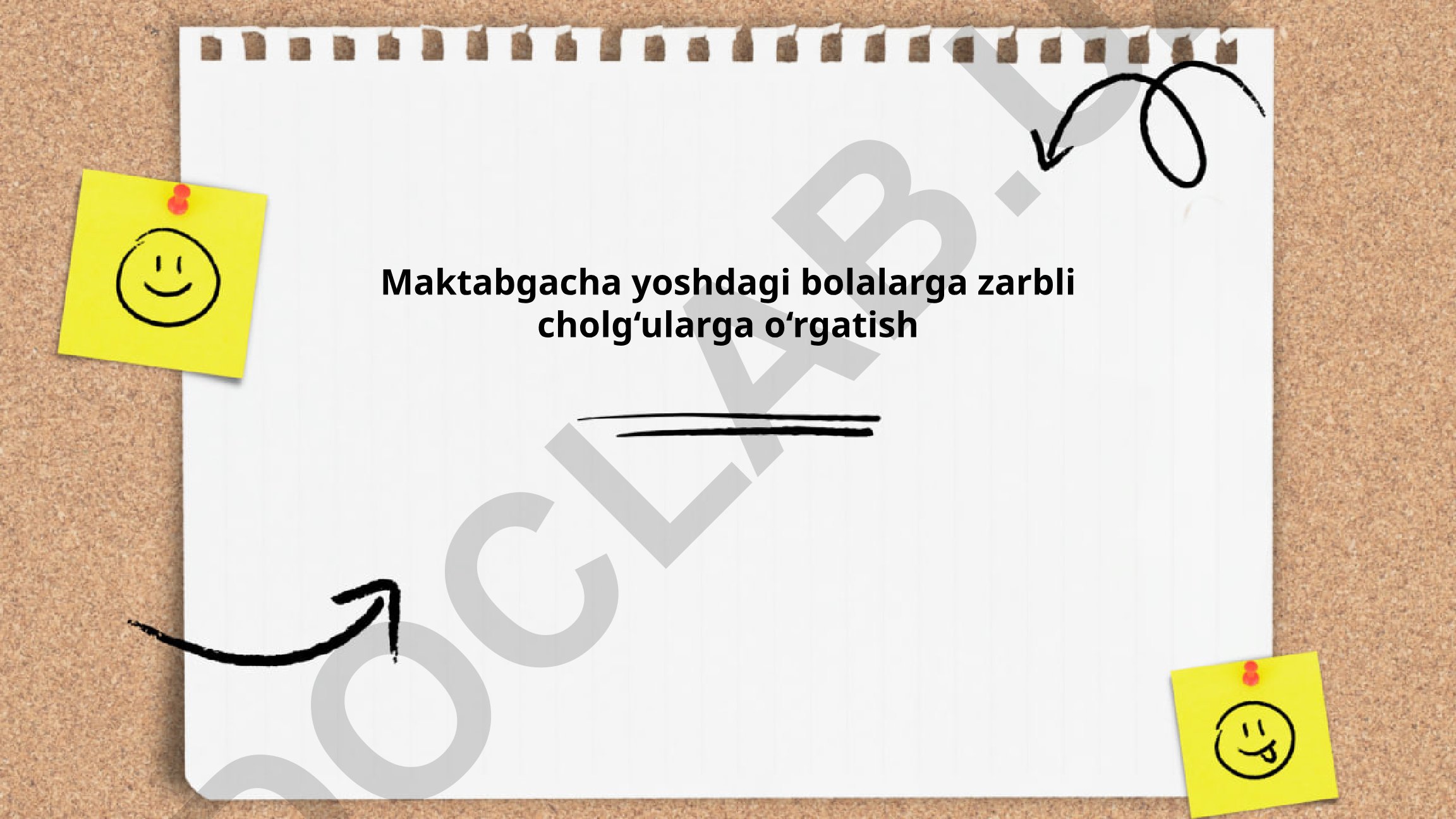 Maktabgacha yoshdagi bolalarga zarbli cholg'ularga o'rgatish