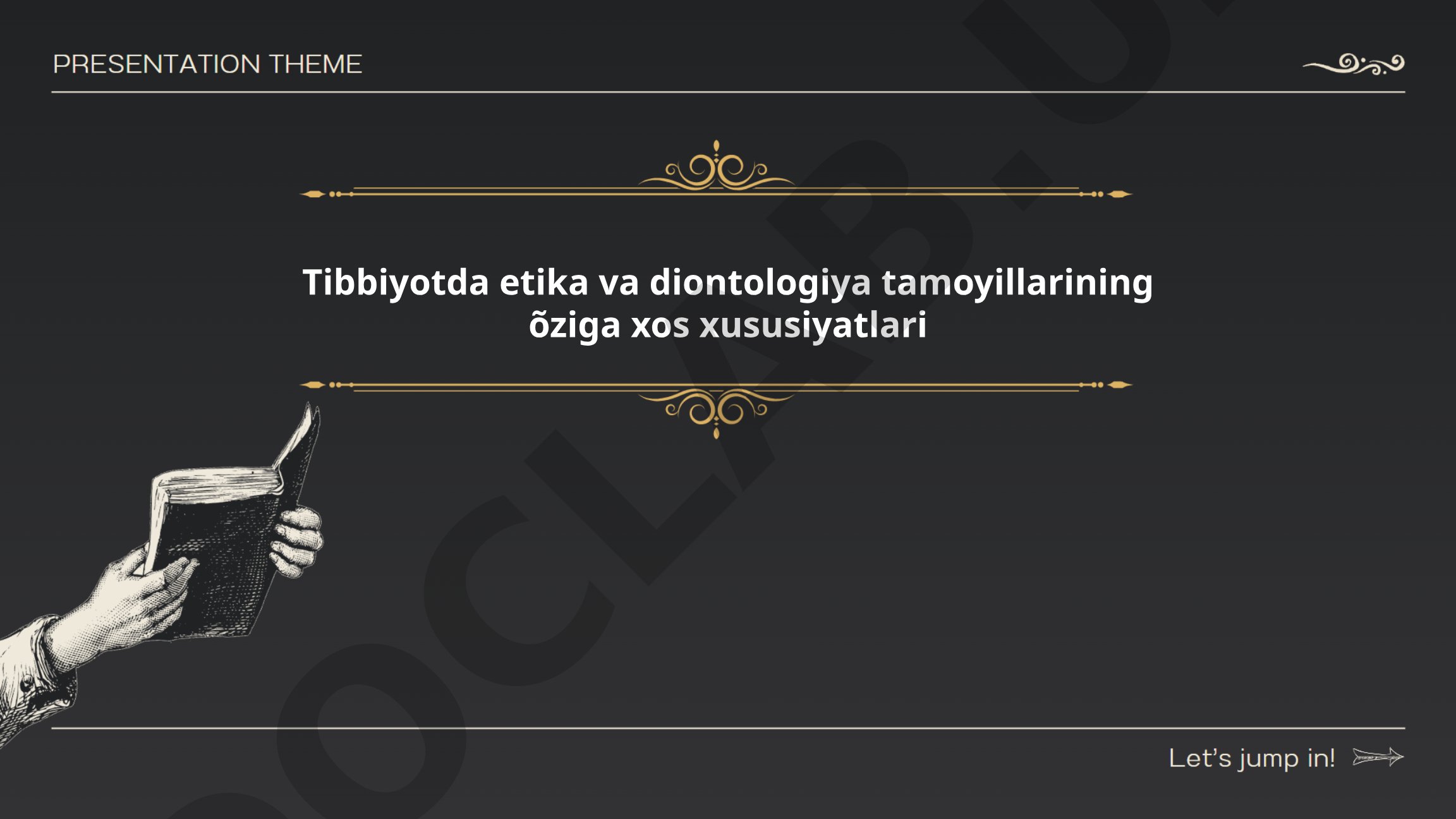 Tibbiyotda etika va diontologiya tamoyillarining o'ziga xos xususiyatlari